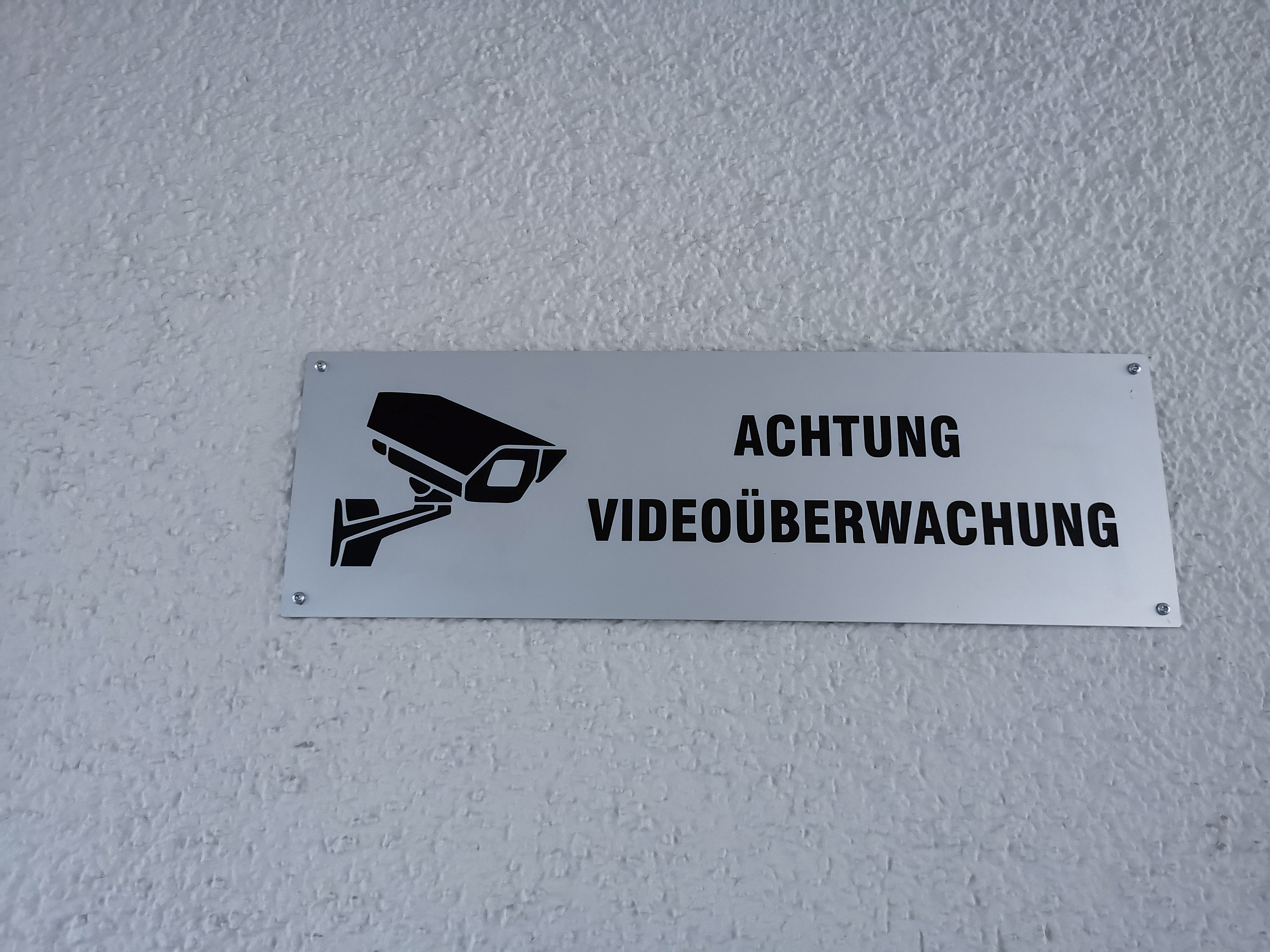 Schild Achtung Videoüberwachung